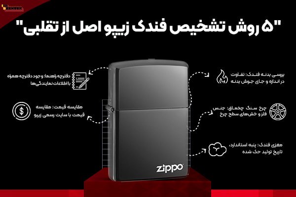 تشخیص زیپو اصل از تقلبی