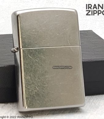 فندک زیپو مدل 207 | نقره‌ای خش دار | ایران زیپو