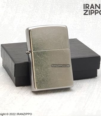 فندک زیپو مدل 207 | نقره‌ای خش دار | ایران زیپو