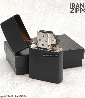فندک زیپو مدل 218 | مشکی مات | ایران زیپو